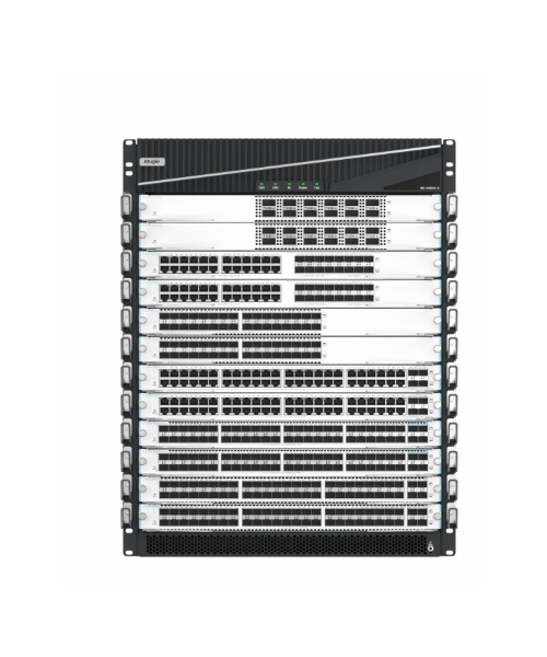 高密度大緩存云架構網絡核心交換機，14U框式，RG-N18014-E